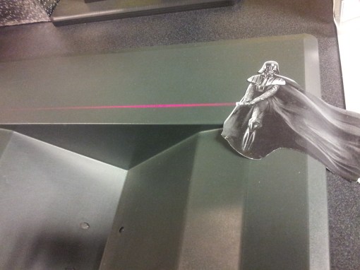 "Luke, this is where you scan your library card."